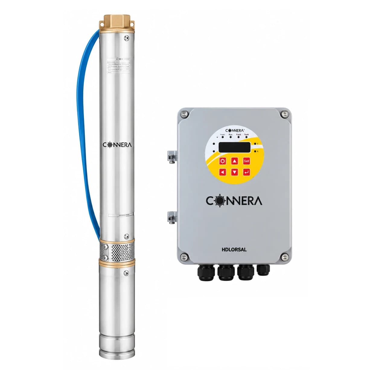 Bomba solar sumergible tipo lapicero DC 400W 1/2 HP 3" Connera