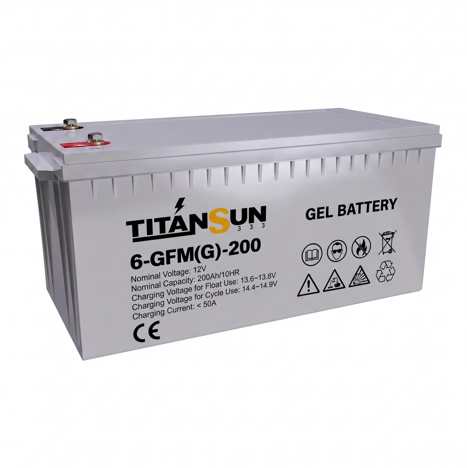 Batería de gel 12V 200Ah Titansun