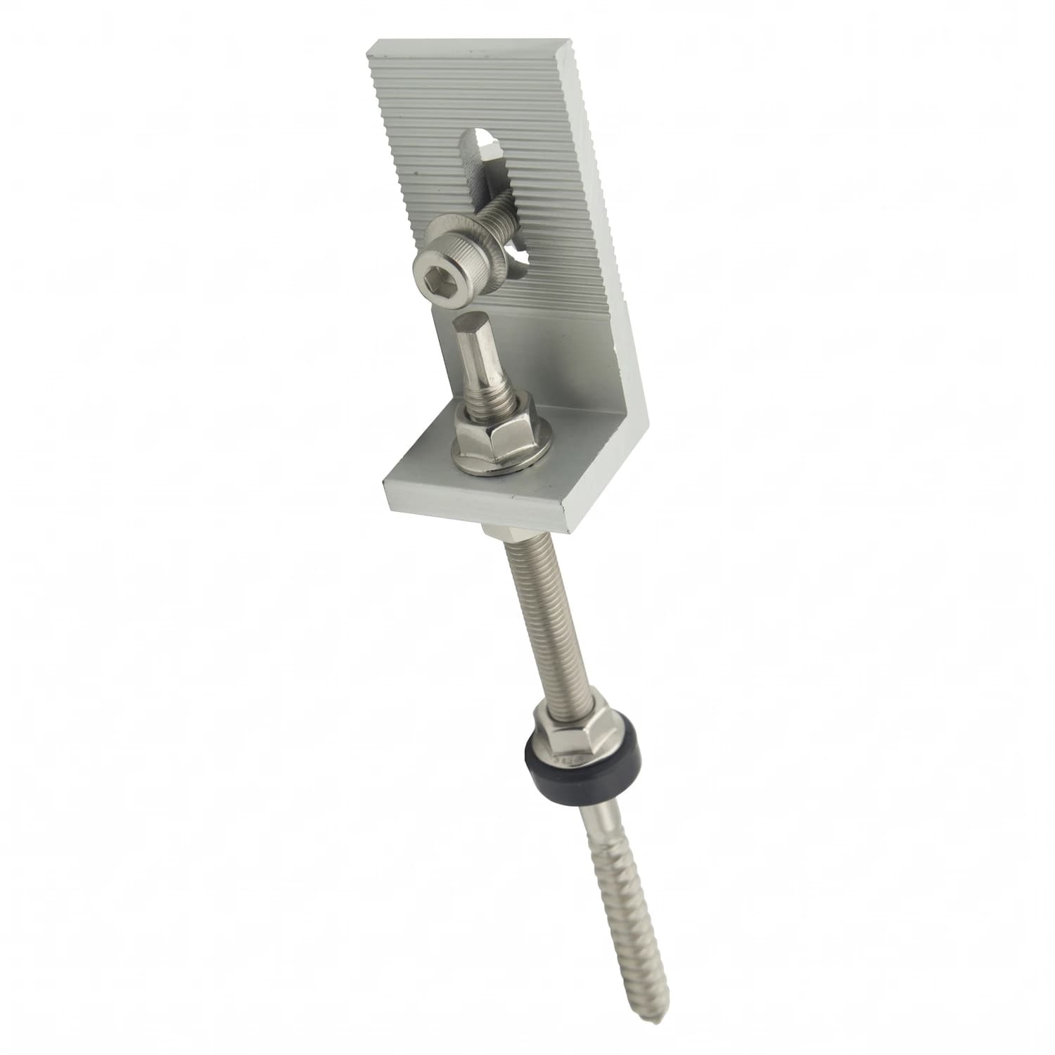 Soporte en L con perno de anclaje para estructura solar Goomax