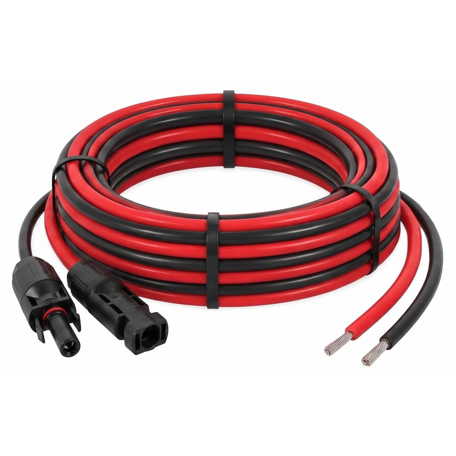 Cable fotovoltaico de 5 metros 6mm con conectores mc4 en 1 extremo