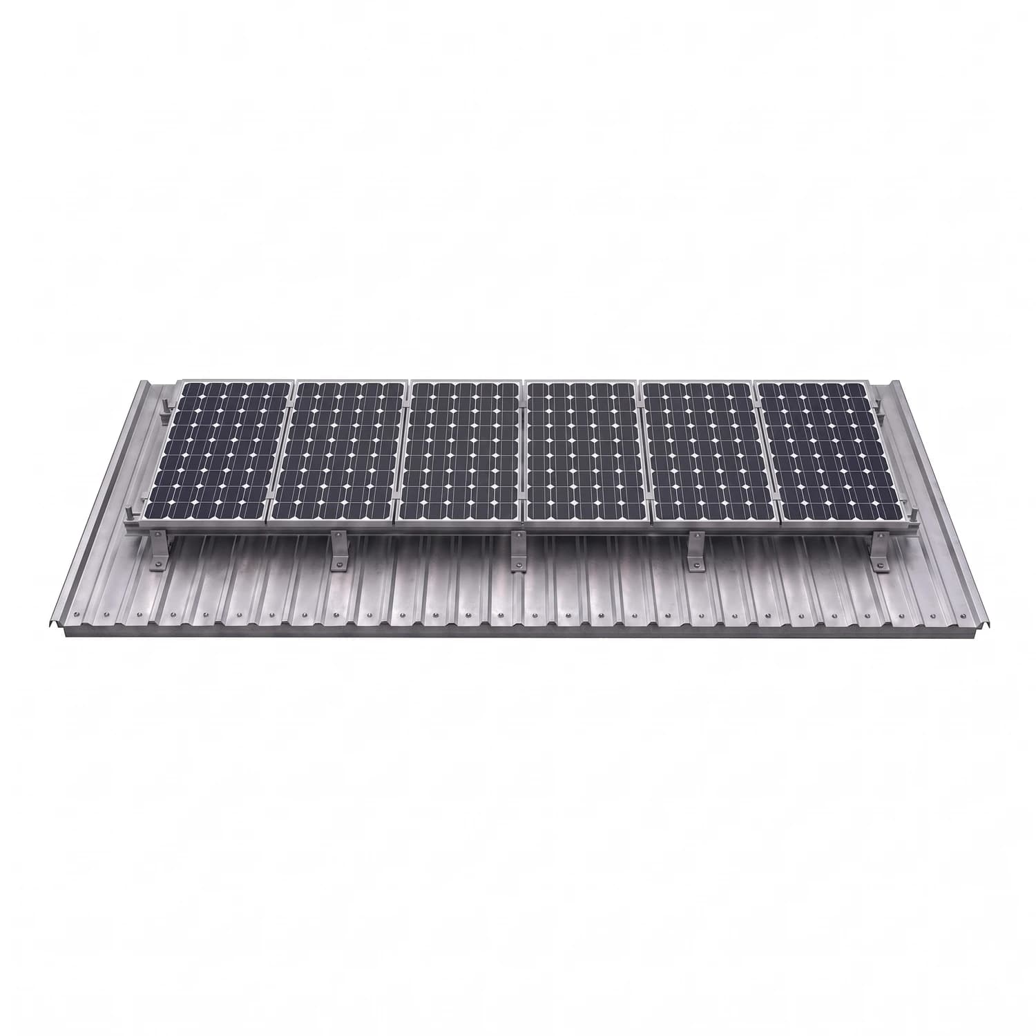 Kit de montaje en aluminio para 6 paneles solares grandes