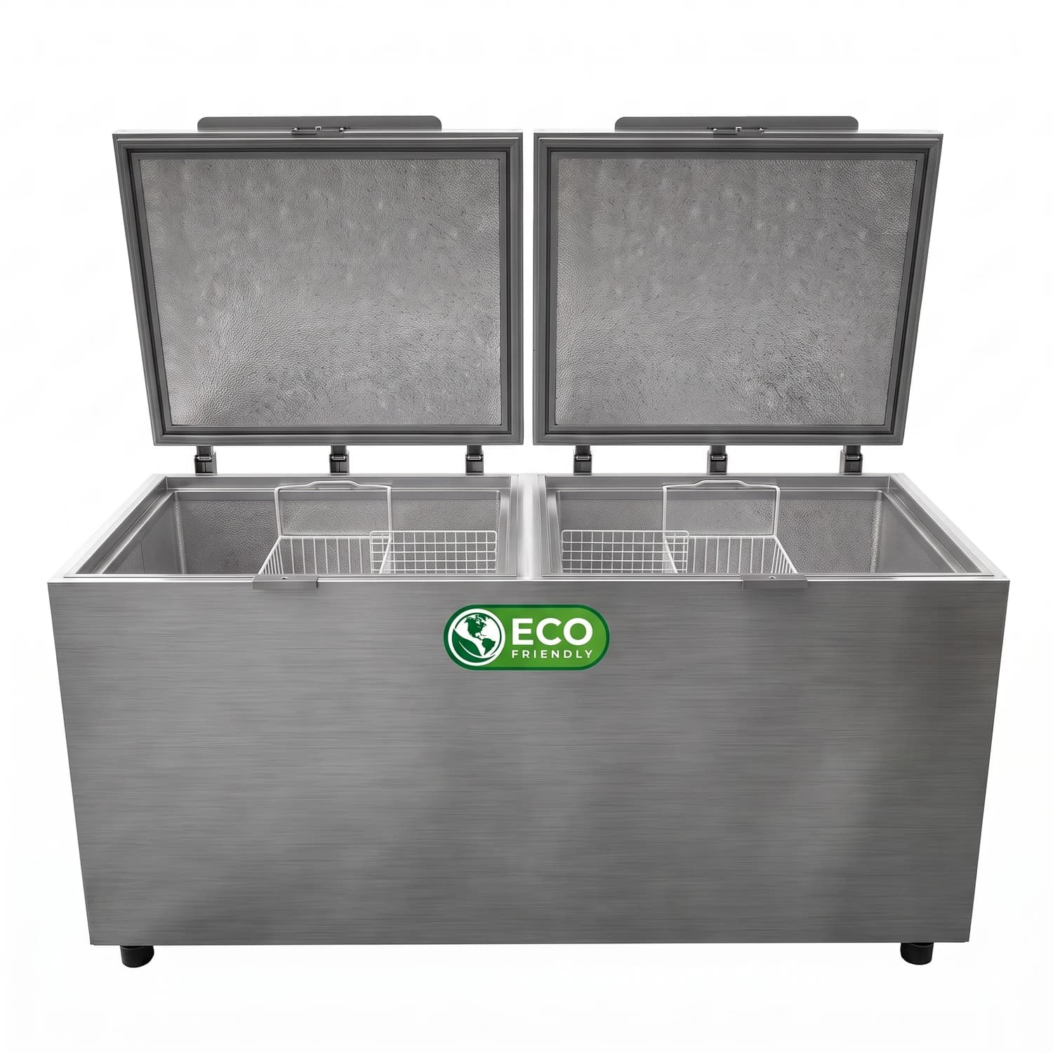 Congelador solar 440 litros acero 12/24VDC 110Wh 2 puertas Eco friendly