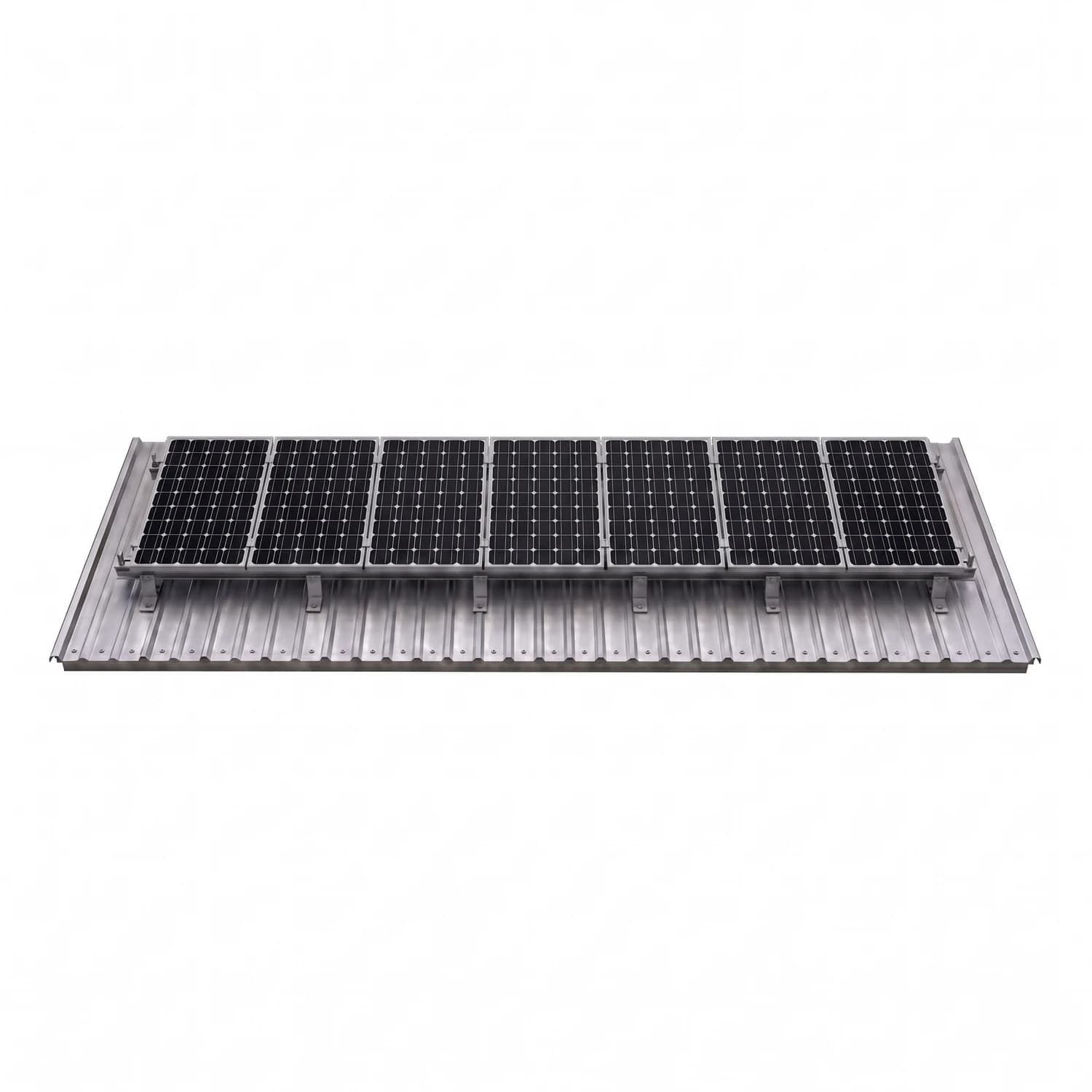 Kit de montaje en aluminio para 7 paneles solares grandes