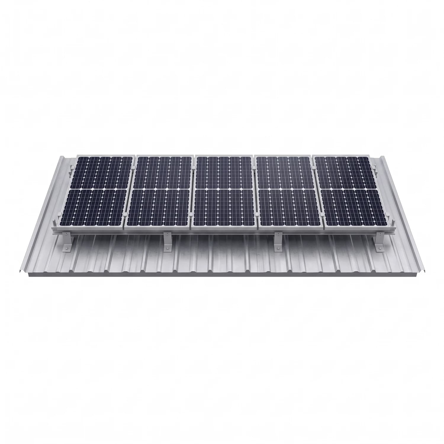 Kit de montaje en aluminio para 5 paneles solares grandes